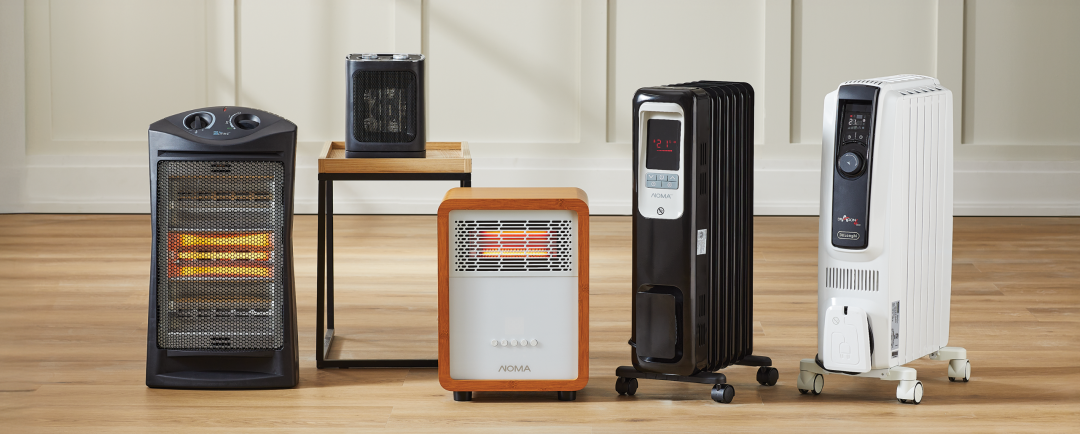 Shop For Living Quartz Radiant Heater, For Living Oscillating 2-Setting Desk Heater, NOMA 3-Setting Cabinet Heater with Child Lock, Quartz and Radiant Heating, Wood Grain Finish, NOMA Digital LED Oil Filled Radiator with Adjustable Thermostat, DeLonghi TRD50615ECA Dragon Full Room Radiant Heater and more