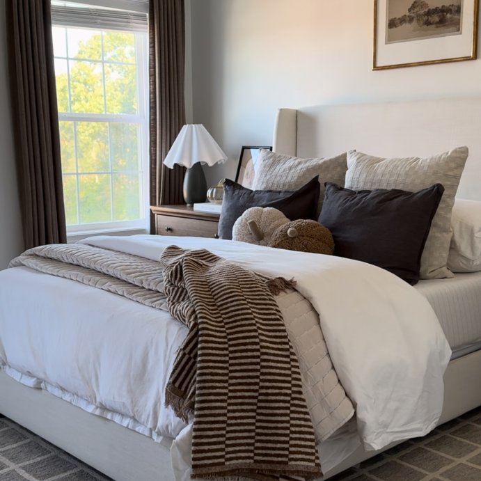 user image by @christingracehome, Wavy Shade Collection with Ceramic Base Table Lamp Green - Threshold&#8482;