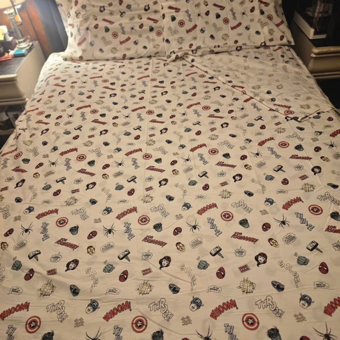 user image by @veronicawalker51, Marvel Icons Kids' Sheet Set - The Marvel Collection by Pillowfort™