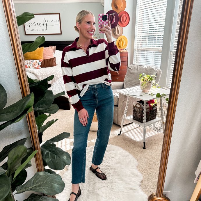 user image by @happilyhebert2, Women's Long Sleeve Polo Shirt - Universal Thread™