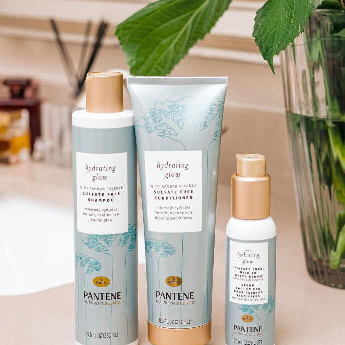 user image by @jalisaevaughn, Pantene Sulfate and Silicone Free Baobab Shampoo, Hydrates for Soft Healthy Hair, Nutrient Blends - 9.6 fl oz