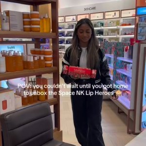 @spacenk’s instagram video of Space NK Lip Heroes