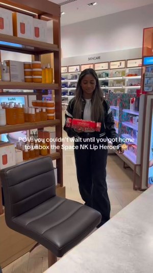 @spacenk’s instagram video of Space NK Lip Heroes