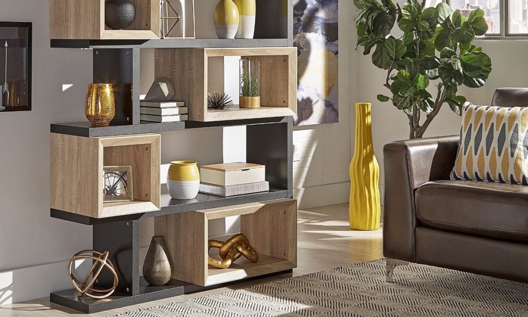 Round Bookshelf Sofa Baci Living Room