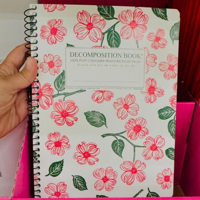 user image by @ananymous_shopper, Decomposition Book 100pg College Ruled Spiral Notebook (Designs May Vary): School Supplies, Single Subject, Flexible Cover