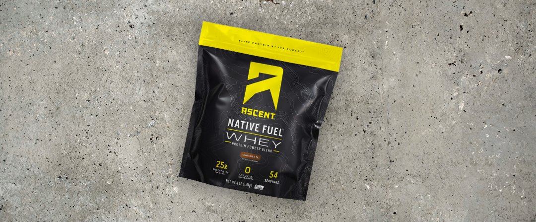 Shop Ascent Protein Native Fuel Whey Protein Blend - Chocolate (54 Servings) and more