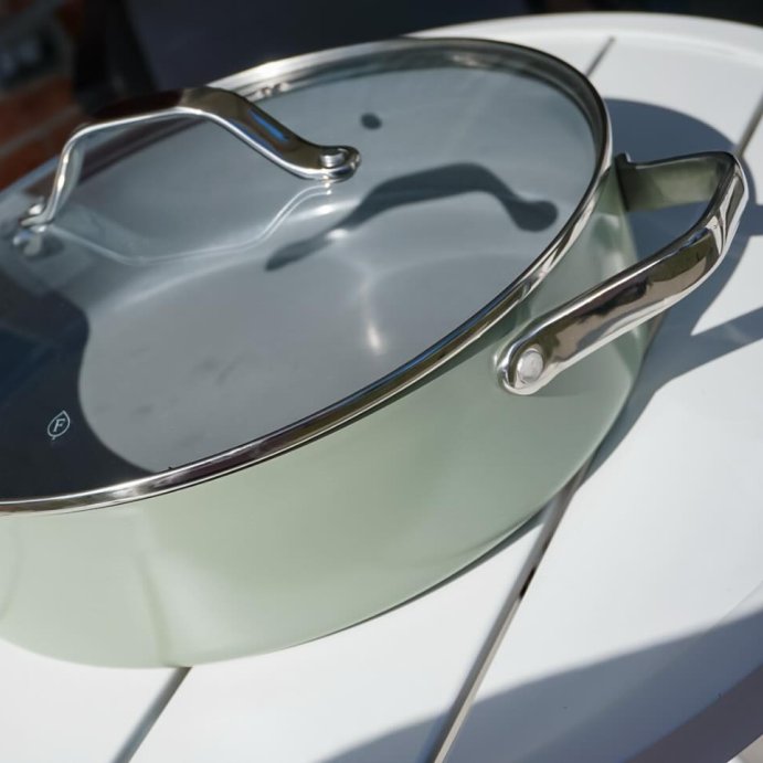 user image by @ms_karolina_, 5qt Nonstick Ceramic Coated Aluminum  Saute Pan - Figmint™