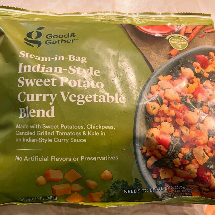 user image by @the_fitchix, Frozen Indian-Inspired Sweet Potato Curry Vegetable Blend - 12oz - Good &#38; Gather&#8482;