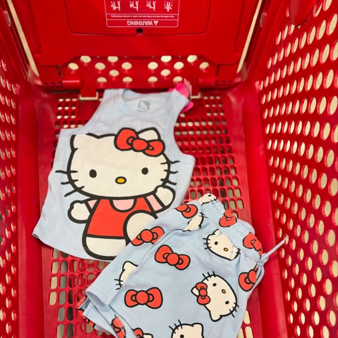 user image by @alleyezonfindz, Women's Hello Kitty Graphic Tank Top - Light Blue