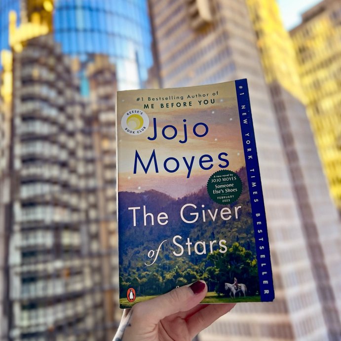 user image by @kcjreads, The Giver of Stars - Large Print by  Jojo Moyes (Paperback)