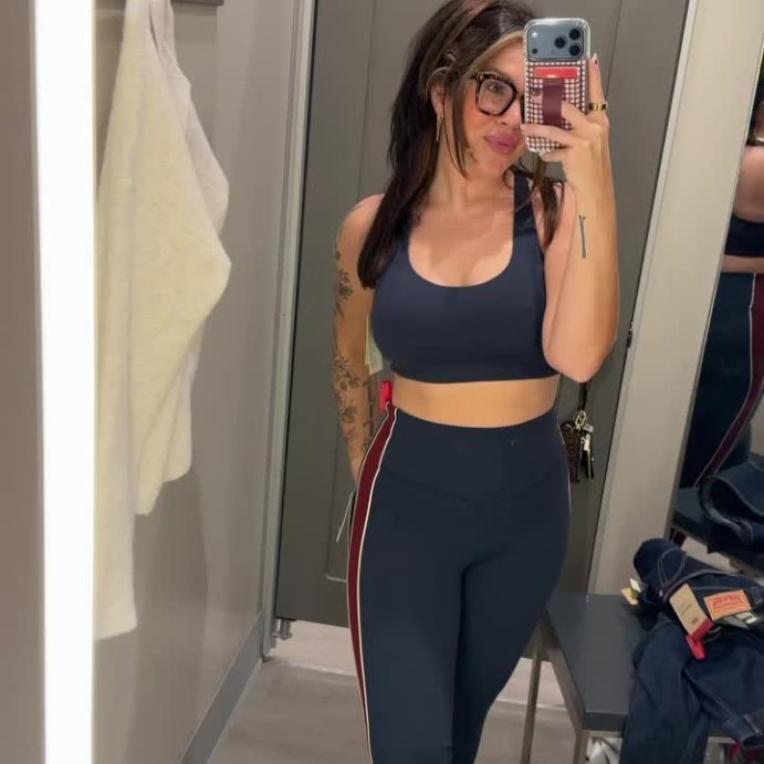 user image by @caaatlynmayo, Women's Everday Soft Light Support Piped Longline Sports Bra - All In Motion™