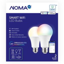 Shop NOMA iQ™ A19 E26 Base Smart Dimmable LED Light Bulbs, Tunable White/Colour, 2-pk and more