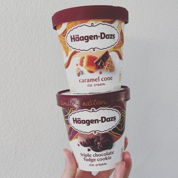 user image by @marikokershaw, Haagen-Dazs Caramel Cone Ice Cream - 14oz