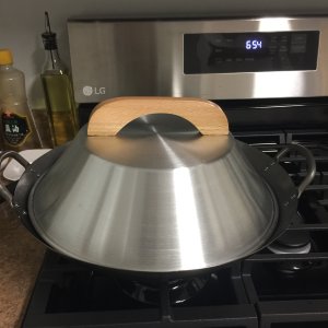 Aluminum Dome Wok Lid/Wok Cover, 13-Inches, (For 14 Wok), 18 Gauge, USA  Made