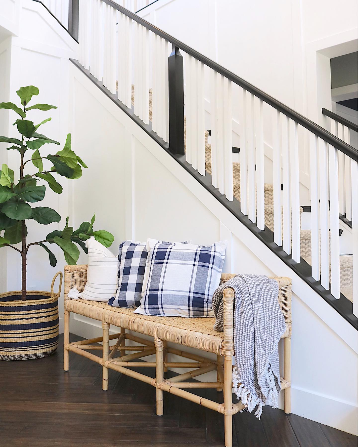 Natural eclectic entryway Instagram Post