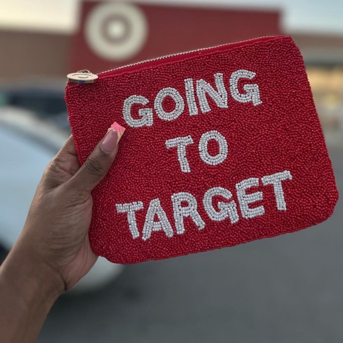 user image by @whatashfound, Going to Target Beaded Clutch - kate spade new york x Target Red/White