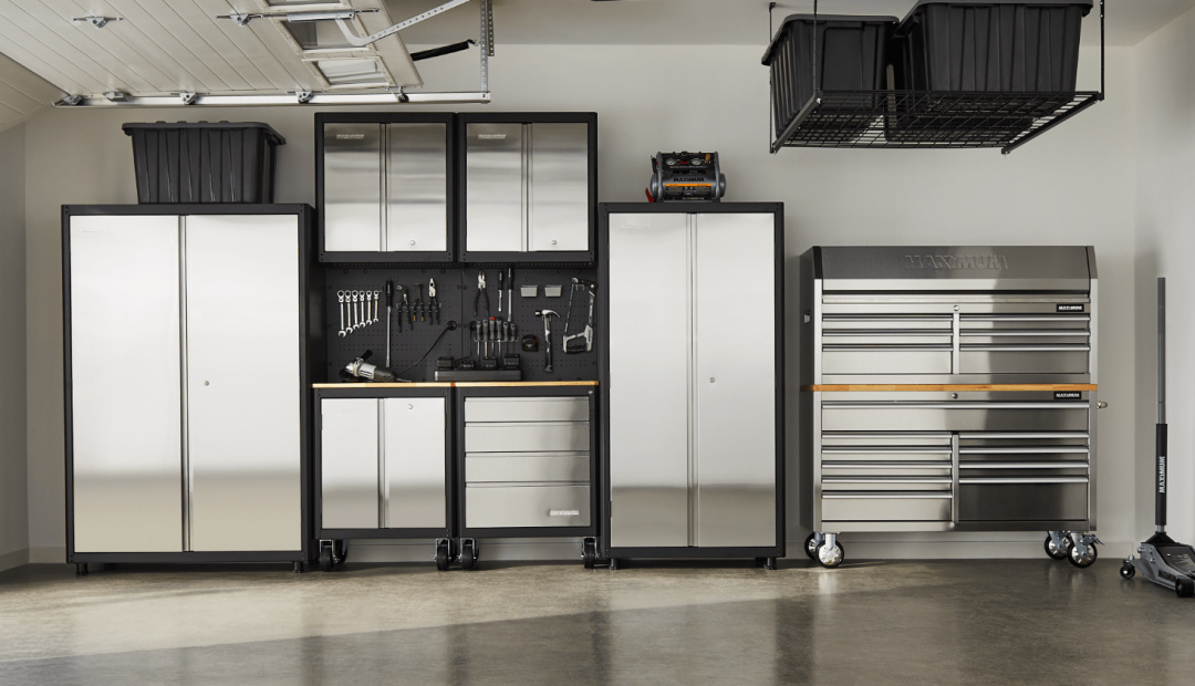 Shop MAXIMUM 2-Door Wide Tall Storage Cabinet w/ Stainless Steel Doors, 48-in, MAXIMUM 2-Door Wall Cabinet with Stainless Steel Doors & 3 Adjustable Shelves, 28-in, Mastercraft Heavy-Duty Steel Pegboard, Tool/Accessories Storage Organizer for Garage & Workshop, Black, 28 x 24-in, MAXIMUM 2-Door Wooden Top Base Cabinet, Mobile, 71.3 x 46.6 x 93.9 cm, Stainless Steel, MAXIMUM 4-Drawer Pre-Assembled Wooden Top Base Cabinet with Stainless Steel Fronts & Castors, 28-in, MAXIMUM 2-Door Wide Tall Storage Cabinet w/ Stainless Steel Doors, 36-in and more