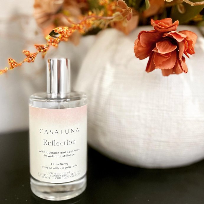 user image by @ourcubanhome, 3.38 fl oz Reflection Core Linen Spray White - Casaluna&#8482;: Coconut &#38; Lavender Scented, Non-Powered Room Freshener