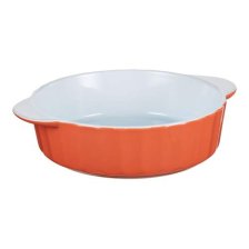 Shop Vida by PADERNO Round Ceramic Baking Dish, 2.1 L, Orange and more