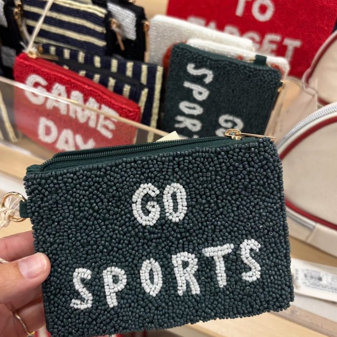 user image by @carlyhundt, Go Sports Beaded Pouch - Universal Thread&#8482; Green/White
