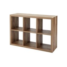 Shop CANVAS Fraser 6-Cube Storage Organizer, Bookcase/Bookshelf, Light Oak Finish and more