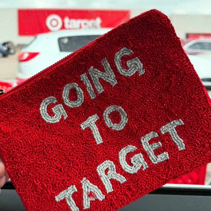 user image by @kbush20, Going to Target Beaded Clutch - kate spade new york x Target Red/White