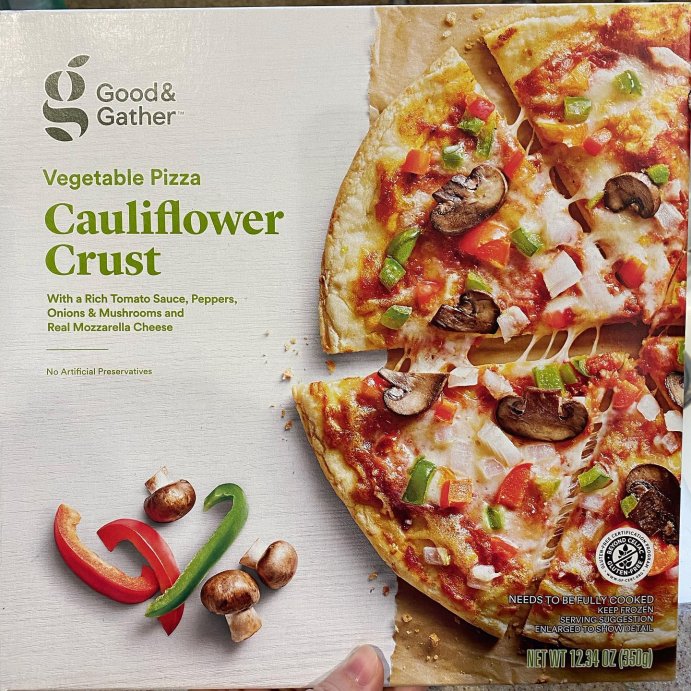 user image by @findfit2021, Gluten Free Cauliflower Crust Veggie Frozen Pizza - Good &#38; Gather&#8482;