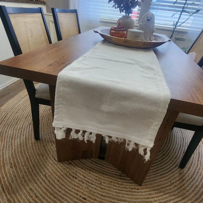 user image by @singletosuburb, Pebble Textured Woven Table Runner - Hearth & Hand™ with Magnolia