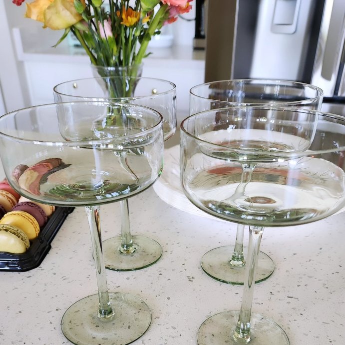 user image by @emilystrubert, 9.8oz Tinted Glass Coupe Drinkware - Hearth & Hand™ with Magnolia