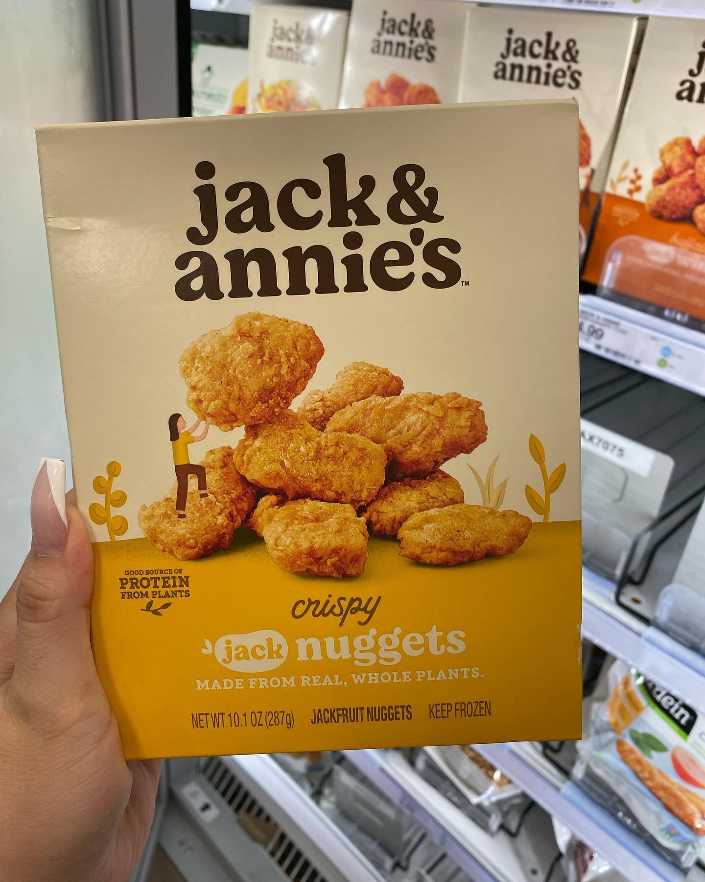 user image by @fat.hips.and.target.trips, jack &#38; annie&#39;s Frozen Crispy Jack Plant Based Chicken Nuggets - 10.1oz