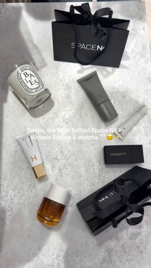 @spacenk’s instagram video of PHLUR Vanilla Skin Eau De Parfum,REFY Tinted Lip Gloss,Diptyque Baies Scented Candle 190g,Hourglass Veil Hydrating Skin Tint