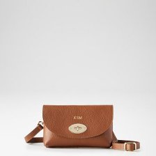 Shop Bridget Leather Convertible Crossbody, Camel and more