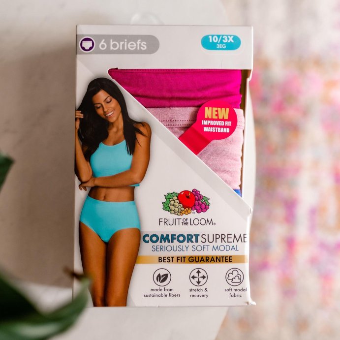 user image by @ashley_dorough, Fruit of the Loom Women's 6pk Breathable Micro-Mesh Bikini Underwear - Colors May Vary