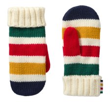 Shop Hudson’s Bay Stripes Mittens, Unisex/Adult, Medium, White and more