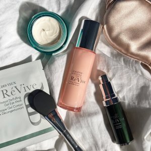 @spacenk&rsquo;s instagram photo of R&eacute;vive Fermitif Neck Renewal Serum,R&eacute;vive Moisturizing Renewal Serum,R&eacute;vive Masque Des Yeux Instant De-Puffing Gel Eye Mask,R&eacute;vive Moisturizing Renewal Day Cream SPF 30 Broad Spectrum (UVA/UVB) Sunscreen PA +++