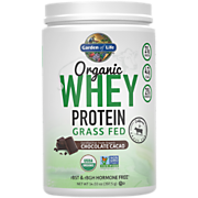 Shop Garden of Life Organic Whey Protein ? Grass Fed ? Chocolate Cacao (14.03 oz./12 Servings) and more