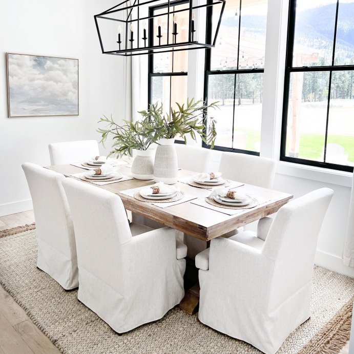user image by @our_sweet_haven, Upholstered Dining Chair Cream - Threshold&#8482; designed with Studio McGee