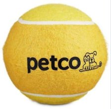 Shop Petco Jumbo Tennis Ball Dog Toy, Assorted Colours and more