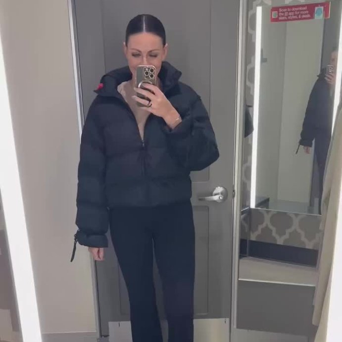 user image by @leahz_likes, Women's Bow Puffer Jacket - Wild Fable™