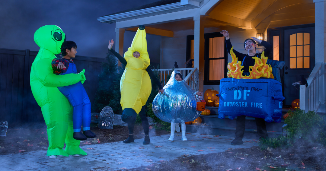 Shop Inflatable Dumpster Fire Halloween Costume, Multi-Colour, Adult, Standard, Inflatable Hershey Reflective Halloween Costume, Multi-Colour, Child, Standard, Inflatable Alien Abduction Halloween Costume, Green/Blue/Red, Child, One Size, Inflatable Foodie Friends Banana Halloween Costume, Adult, Unisex, Standard and more