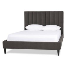 Shop Grand lit Dexter -Toscana gris mét. and more