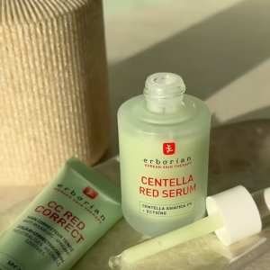 @spacenk&rsquo;s instagram video of Erborian Centella Creme,Erborian CC Red Correct,Erborian Centella Red Serum