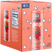 Shop Health-Ade Kombucha Health-Ade Organic Pop Bubbly Prebiotic Soda for Gut Support - Strawberry Vanilla (4 Drinks, 12 Fl Oz. Each) and more