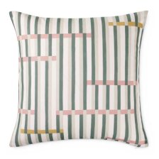 Shop CANVAS Olive Striped Cushion Cover, Outdoor, Water-Resistant, Cover Only No Insert, 18 x 18-in and more