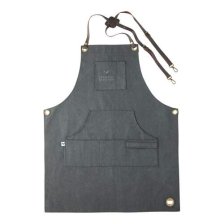Shop Vermont Castings Adjustable Canvas & Leather BBQ Grilling Apron with Pockets, Grey and more