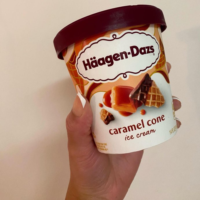 user image by @itspreciousantoinette, Haagen-Dazs Caramel Cone Ice Cream - 14oz