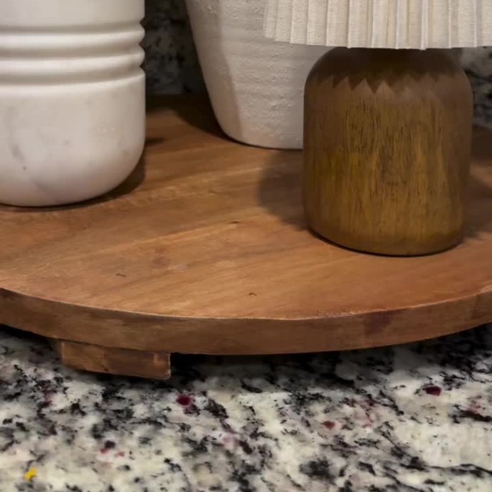 user image by @krizieshaus, Mini Faux Wood Accent Table Lamp with Pleated Shade - Room Essentials™