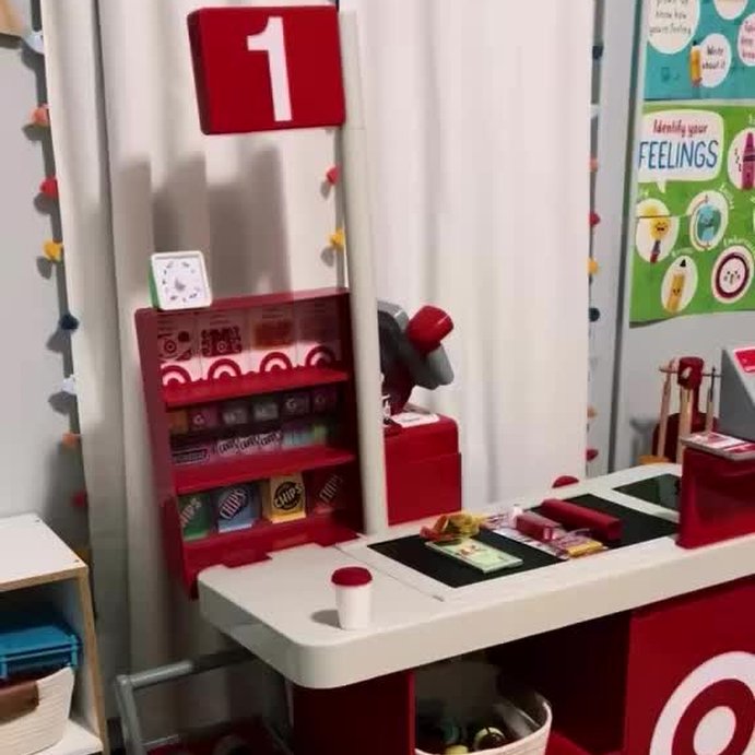user image by @alyssaaslaysss, Target Toy Checklane: Pretend Shopping Accessories, Play Money, Toy Cash Register, Batteries Required, Ages 3+