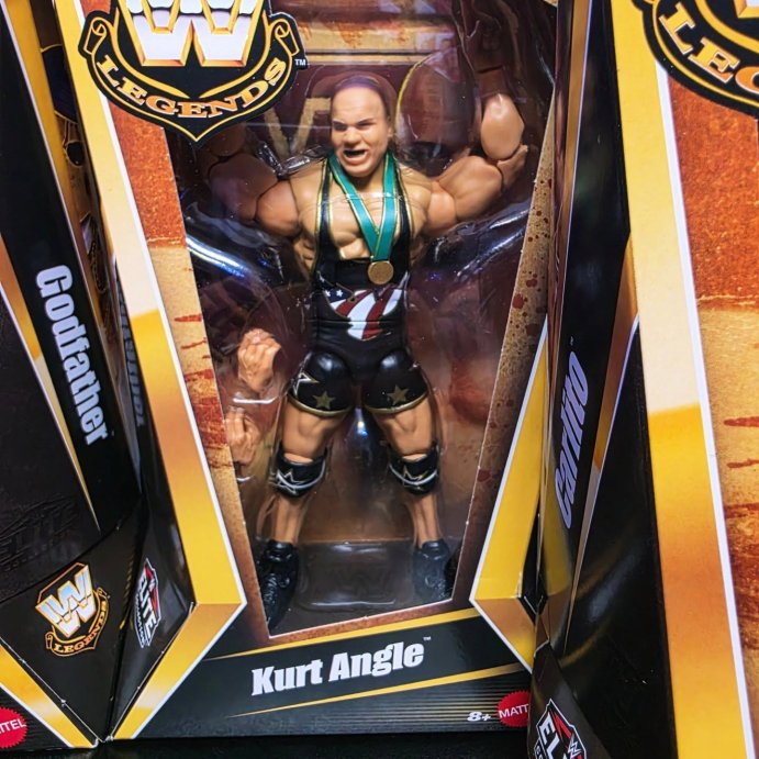 user image by @marvs_wrestling_collectibles, WWE Elite Legends 6&#39;&#39; Kurt Angle Action Figure &#38; Accessories, Series 26 Collectible Set