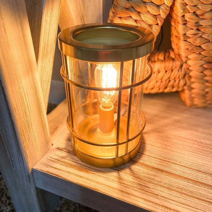 user image by @yourtargetgirl, 6.5&#34; x 4.5&#34; Edison Bulb Metal Scent Warmer Bronze - Threshold&#8482;
